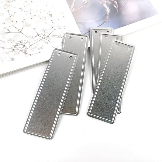 100 Pieces Aluminum Plant Label Tree Tags Flower Pot Waterproof Marker with Metal Wires for Indoor Outdoor Gardening Nursery, Greenhouses (Large, Straight Edge)