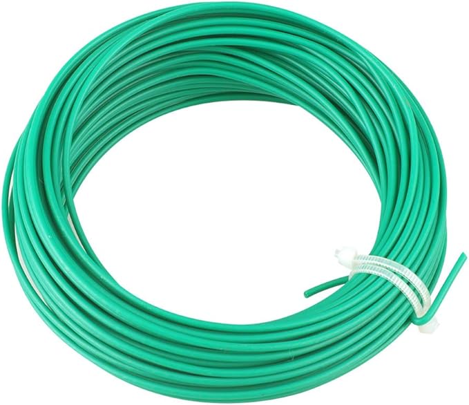 KINGLAKE 100 Feet Green Sturdy Plastic Coated Garden Wire 1.8mm Plant Twist Tie Garden Training Wire (2pks 50 ft)