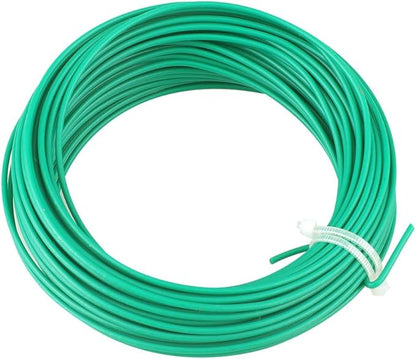 KINGLAKE 100 Feet Green Sturdy Plastic Coated Garden Wire 1.8mm Plant Twist Tie Garden Training Wire (2pks 50 ft)
