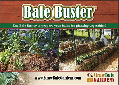 Straw Bale Gardening Five Bale Preparation kit with 100% Organic Formulation Blood Meal 18 lbs Includes Bacteria and Fungi Spores