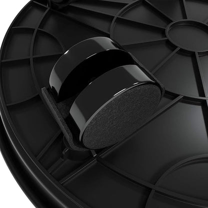 2Pcs Plant Caddy,Planter Pot Mover, Plant Pot Pallet Dolly Caster with Universal Wheels, Round Movable Planter Dolly Trolley Tray Pallet Outdoor Indoor Tree Flower Stand Planter (15.5 inch+2pcs+black)