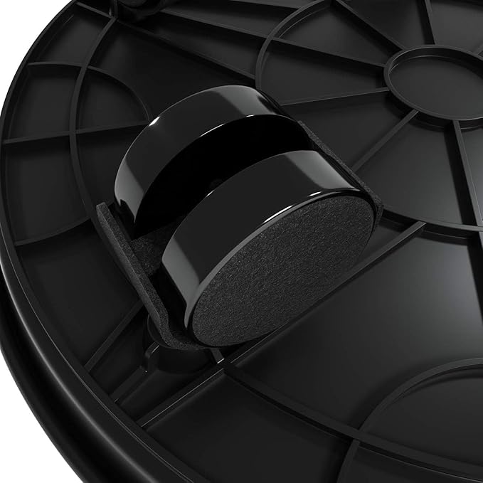 2Pcs Plant Caddy,Planter Pot Mover, Plant Pot Pallet Dolly Caster with Universal Wheels, Round Movable Planter Dolly Trolley Tray Pallet Outdoor Indoor Tree Flower Stand Planter (13 inch+2pcs+black)