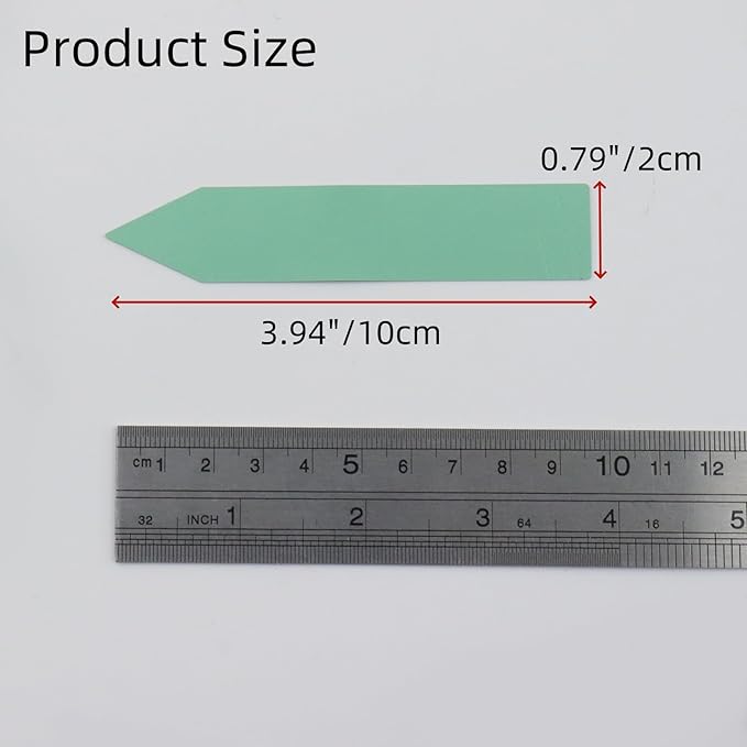 200 Pcs 4 Inch Plant Tags Seed Garden Labels Markers Plastic Plant Name Tags for Outdoor Indoor Garden, Green