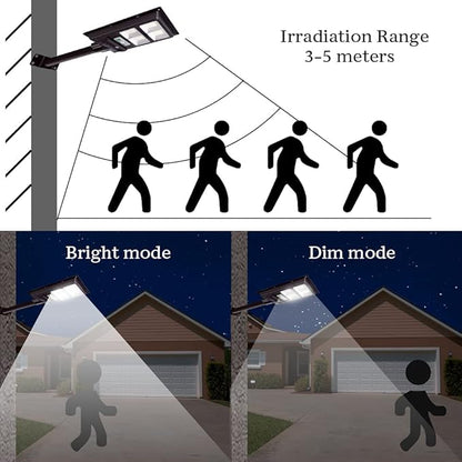 10000LM Solar Lights Outdoor,6000K Dusk to Dawn Security Led Flood Light,Remote Control Solar Street Lights for Yard, Garden,Parking Lot