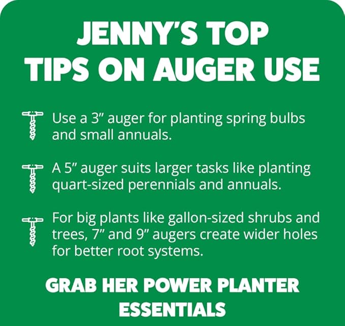 Power Planter 307PNK 3 x 7 in. Bulb Planting Auger & Bedding Plant Tool Pink