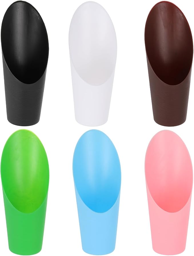 PATIKIL Bonsai Soil Scoops, 6 Pack Plastic Garden Shovel Potting Scoops Gardening Tool for Plant Flower Succulent Bonsai Potting