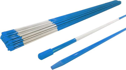 The ROP Shop (Pack of 20) Driveway Markers 48" Long 5/16" Diameter, Blue with Reflective Tape