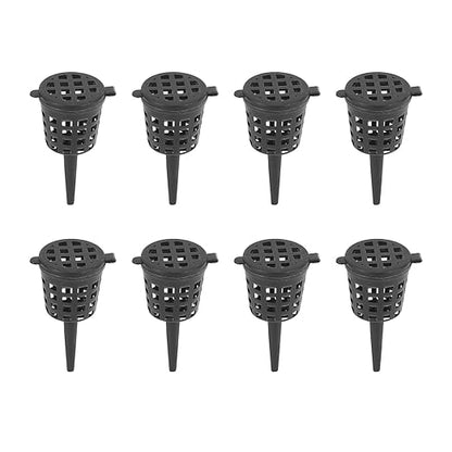 Bonsai Fertilizer Basket, Mini Mesh Planting Nutrition Cup with Lid, 2 x 0.8 Inch, 100 Pack, for Potted Plants and Orchid