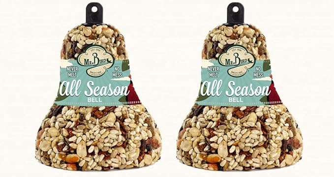 2-Pack of Mr. Bird All Season Fruit & Nut Wild Bird Seed Bell 14 oz.
