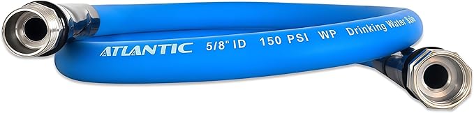 Atlantic RV Drinking Water Safe Hose 4 ft Short Garden Hose Extension: Lead, BPA, Phthalate-Free, and PVC-Free.