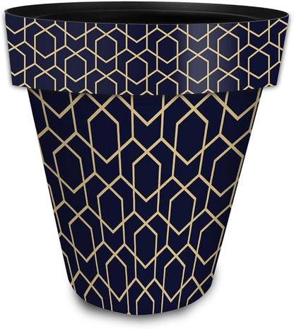 Briarwood Lane Blue Geometric Large Planter