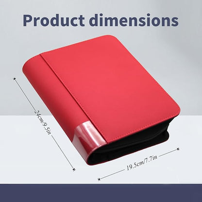 greeting card book organizer,christmas card photo album,birthday card organizer binder,for greeting card box keepsake storage and display,holds 84 cards (red)