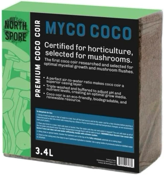 North Spore 'Myco Coco' Compressed Coco Coir Substrate & Casing Layer
