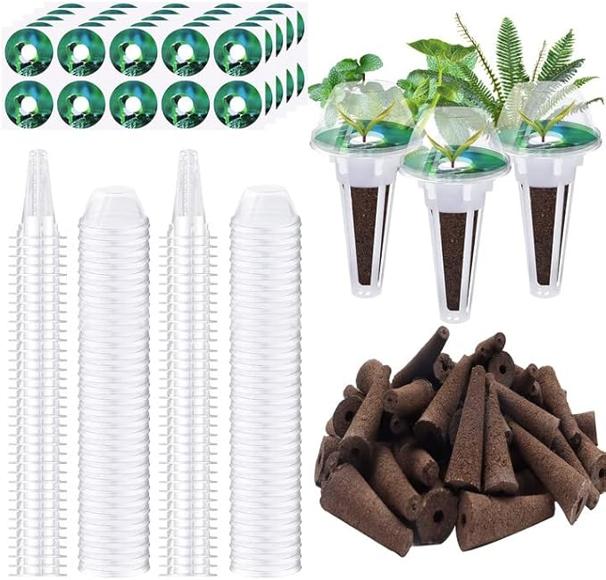 YBB 50 Sets Seed Pod Kit for Aerogarden, Hydroponics Grow Anything Kit Garden Seed Starting System Indoor Hydroponics Supplies