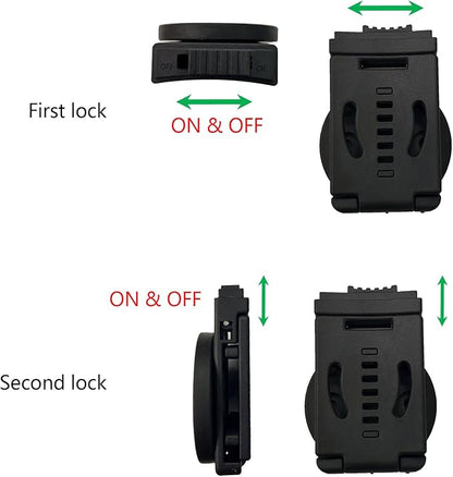 Tool Holster Belt Clip,Heavy-Duty Magnetic Tool Holder,Anti-Slip Strong Magnetic Clips Tool Belt Accessories for Hammer Screwdrivers Adjustable Wrench Heavy Tools Hardware(2 Pack)