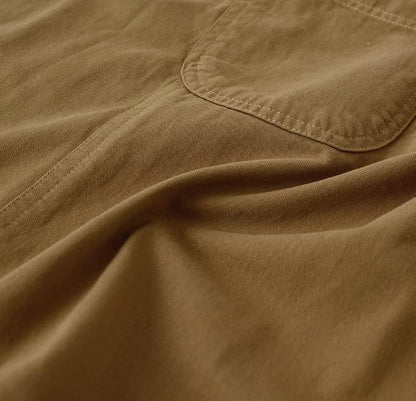 Soft Cotton Linen Apron for Women - Non-tie Cross Back Apron with Pockets, Great for Florist and Kitchen