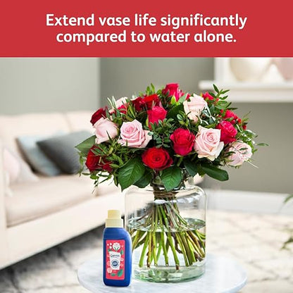 Chrysal Flower Boost Cut Flower Rose Food (10ml/L Bottle) — Floral Supplies for Fresh Flowers to Increases Vase Life — Flower Arrangements Supplies — Rose and Flower Care — Rose Care