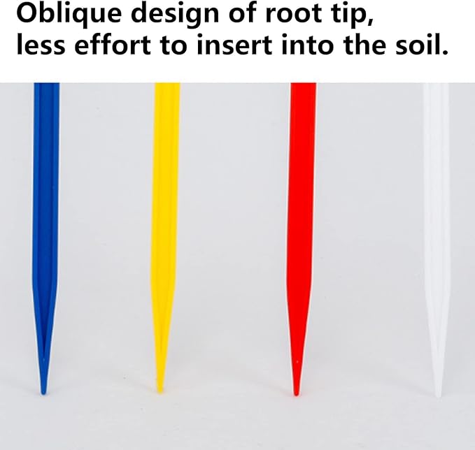 10pcs Plant Labels Long 12 Inch Plant Tags Plastic Plant Markers for Outdoor Plants, Garden Labels Outdoor Waterproof Plant Tags and Labels for Garden Yellow