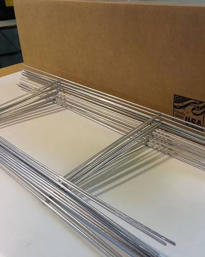 10 Pack H Frame Wire Stakes for Yard Signs,18'' x 7'' Yard Sign Stakes Metal for Corrugated Plastic Signs Halloween Yard Sign Holder