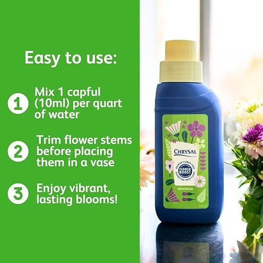 Chrysal Cut Flower Universal Flower Food (10 ml/L Bottle) — (2 Pack)
