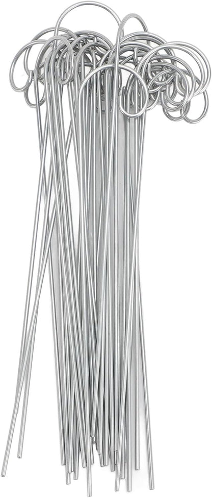 30PCS Plant Label Hooks for Outdoor Plants, Stainless Steel Plant Label Hooks Holder Garden Markers Stake Plant Sign Stake Rustproof Garden Tag Holder for Flower Pot Bonsai 200mm