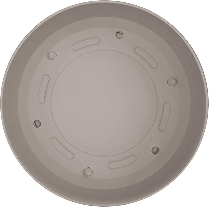 Bloem Mathers Planter w/Saucer Tray 10" Pebble Stone Beige