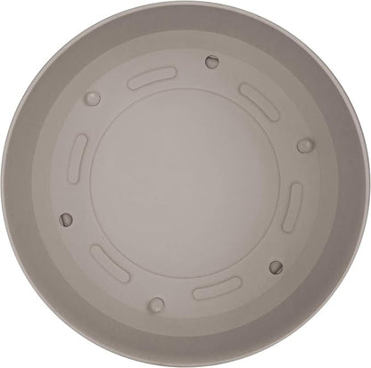Bloem Mathers Planter w/Saucer Tray 10" Pebble Stone Beige
