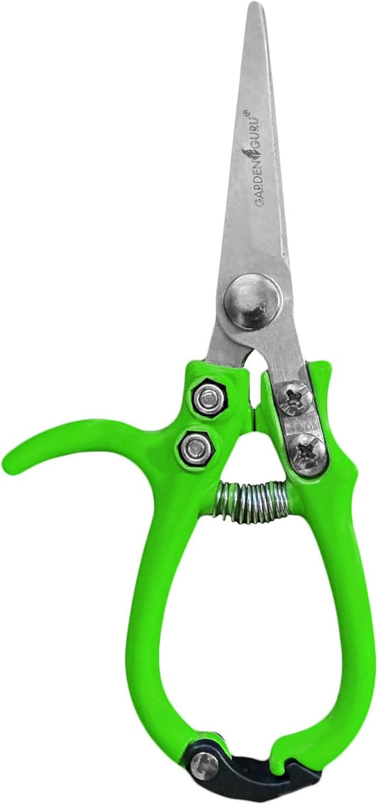Garden Guru Ergonomic Garden Snips Clippers – Professional Hand Pruner Pruning Shear with Comfort Grip Handles for Gardening Trimming and Yard Work – High Carbon Steel (4 Pack)