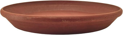 PSW Pot Collection AP30TC 12-inch Plastic/Stone/Wood Composite Plant Saucer Drip Tray – No Drainage Hole (Drillable), Reusable Indoor/Outer Water Tray, Terra Cotta Color