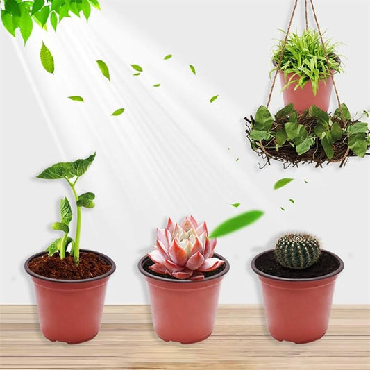 8.0" Seedling Pots Plastic Plant Pots Seedling Cups Nursery Pots Plant Container Suit for Seeds Germination, Seedlings Growing, Succulents Planting, Seeds Starting 100 Pcs