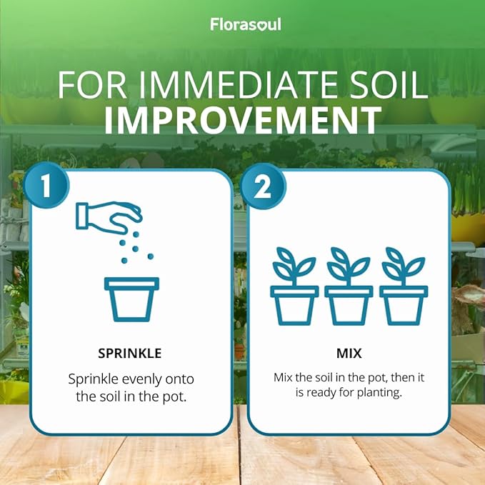 Urban Roots Potting Soil Amendment (6.6 lbs) – Revive & Refresh Old Container Soil – Plant-Based & Vegan Formula for Indoor Plants, Balcony Gardens & Herbs – Pet Safe – Odorless