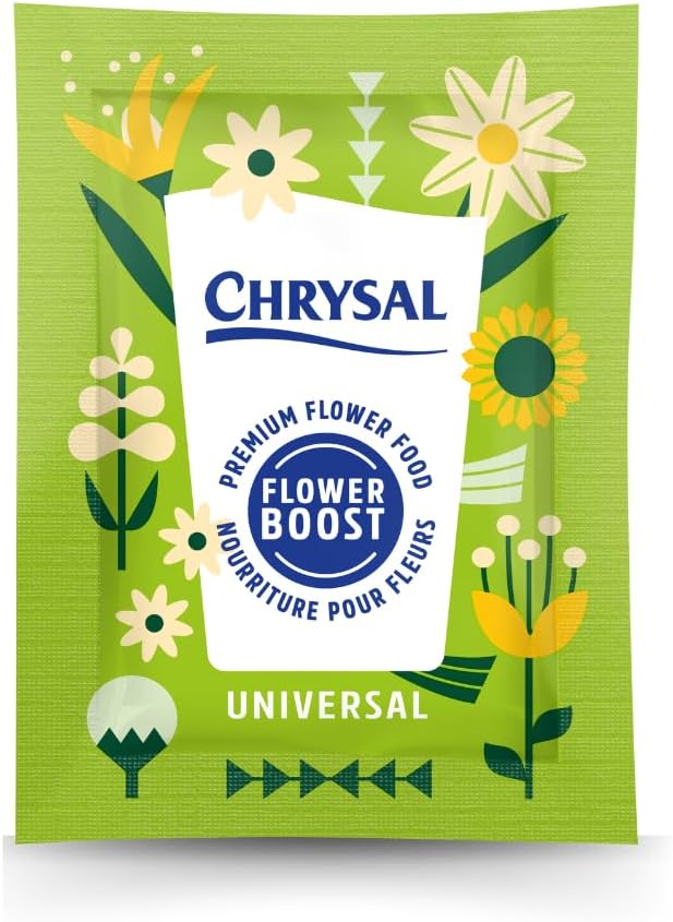 Chrysal Flower Boost – Clear Flower Food Packets for Flower Arrangements & Bouquets – Floral Supplies for Fresh Flowers – Fresh Flower Arrangements Supplies (5g - 100 Ct)