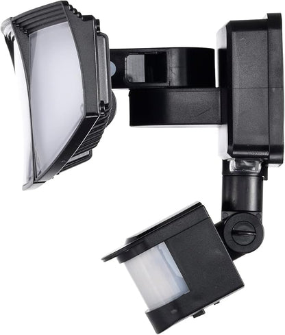 Solar Security Lights Motion Outdoor, 1800LM, Solar LED Motion Sensor Lights with 3 Adjustable Heads, 6500k, Water Resistant Flood Light for Garage, Yard, Garden (Black)