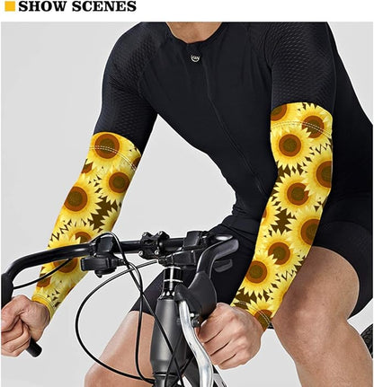 Binienty Unisex Arm Sleeves for Driving, Golf, Cycling, Sports, UV Protector Cooling Arm Sleeves Cover
