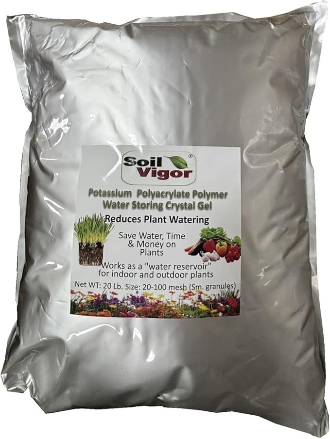 Super Absorbent Polymer Helps Plant Growth and Plant Establishment (20 Pounds)