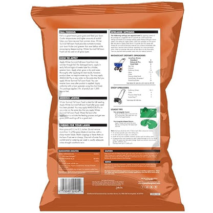 Jonathan Green (12414) Winter Survival Fall Lawn Food - 10-0-20 Fall Lawn Fertilizer (15,000 Sq. Ft.)
