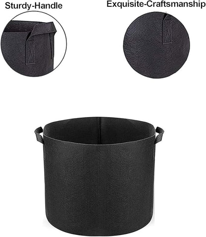 Grow Bags,5 Gallon Pots for Plants,5 Gallon Grow Bags,for Vegetables, Flowers, and Plants,Fabric Pots,300G, Heavy-Duty Non-Woven, with Comfort Handles（Set of 4）