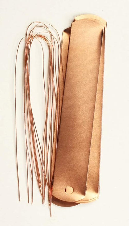 Pack of 20pcs Garden Copper Tags Reusable Blank Plant Labels Markers with Copper Ties Hanging for Herbs, Flowers, Vegetable (Type 2(4.7inx0.79in))