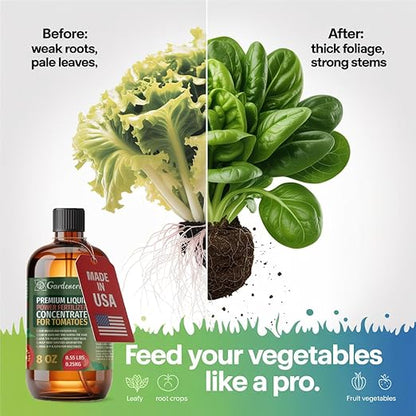 Liquid Power Radish Fertilizer Spray – Ready-to-Use Liquid Plant Food Mist for Radish – Premixed, Easy Application – Fast-Acting Formula for Growth, Roots & Yield – Indoor & Outdoor Use – 8 oz