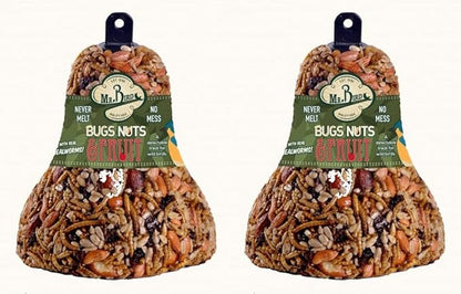 2-Pack of Mr. Bird Bugs, Nuts, Fruit Wild Bird Seed Bell 12.5 oz.
