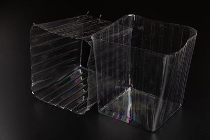 Clear Plastic Liner Inserts for Wood Boxes and Planters (5”x 5.75”) (Sell in Pack of 12) (to fit Square 6" Planter) (L060606)