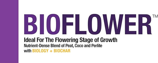 BIOFLOWER - 1.5cu ft - Bag - Blend of Fine Coir, Coarse Peat, & Super Coarse Perlite