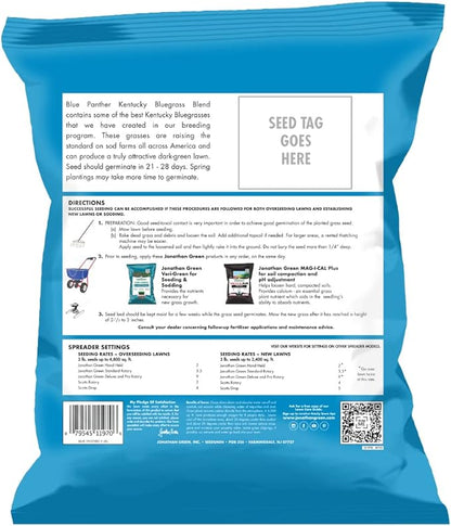 Jonathan Green (11970) Blue Panther Kentucky Bluegrass Grass Seed - Cool Season Lawn Seed (3 lb)