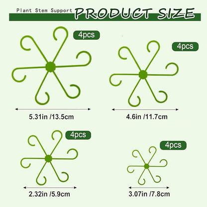 16Pcs 4 Sizes Monstera Plant Support Plant Stem Holders Reusable Plant Stabilizer for Indoor Plants Accessories Garden Tools