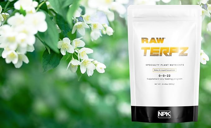 RAW Terpz Water Soluble Potassium Magnesium Fertilizer | Sulfate Mineral Supplement for Bloom Flowering & Fruiting Plants | Chloride Free Potash Formula - 2lb