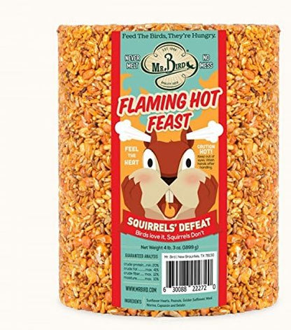 Mr. Bird Flaming Hot Feast Large Wild Bird Seed Cylinder 4 lb. 3 oz.