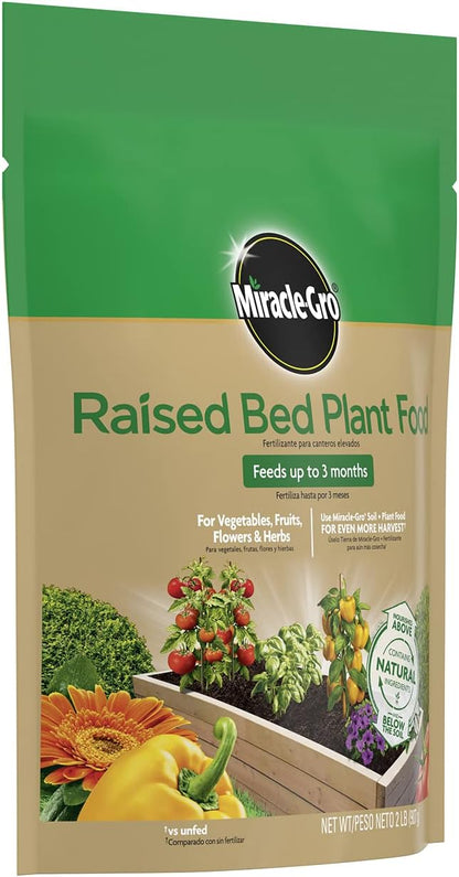 Miracle-Gro Raised Bed Plant Food, 2-Pound (Pack of 4)