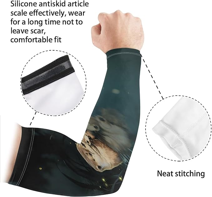 Binienty Unisex Arm Sleeves for Driving, Golf, Cycling, Sports, UV Protector Cooling Arm Sleeves Cover