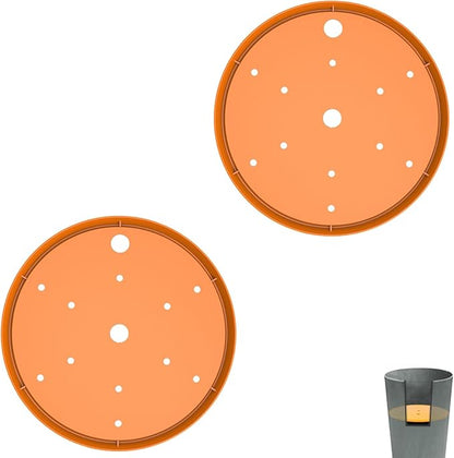 2-Pack Round Planter Insert - Plant Pot Insert with Drainage Holes, Use Less Potting Soil, Planter Accessories for Indoor & Outdoor Use (10 inch)