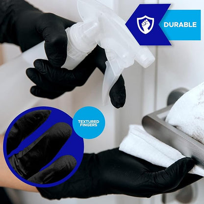 Heavyweight Nitrile Gloves a Black & Blue, Exam Grade, Chemo Tested, Latex-Free, Powder-Free, Disposable Glove